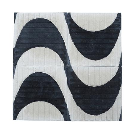 Saiba como usar ladrilhos na decoração da cozinha e veja inspirações 14 Piso Lad Hid Copacabana 20X20Cm Preto E Branco Cimartex 2466147