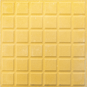 Piso Ladrilho Hidráulico 36 Quadros Amarelo 30,7X30,7cm Caixa com 0,47 m² Borda Reta Cimartex