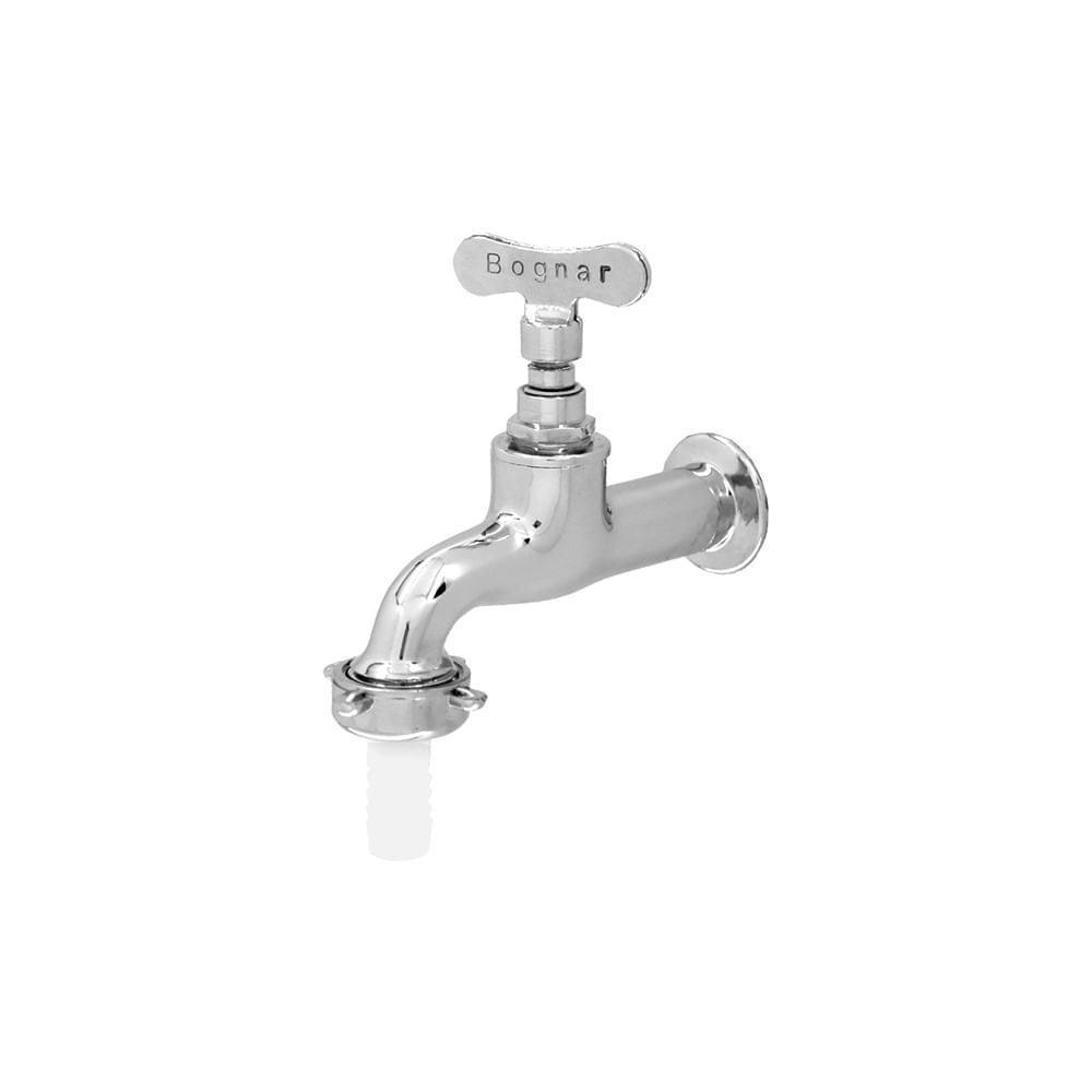 Torneira de jardim longa metal classic chaveta cromado 1/2 3/4 Bognar