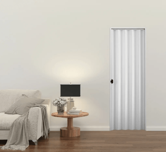 Porta Sanfonada 70Cmx210Cm Cinza Plasbil
