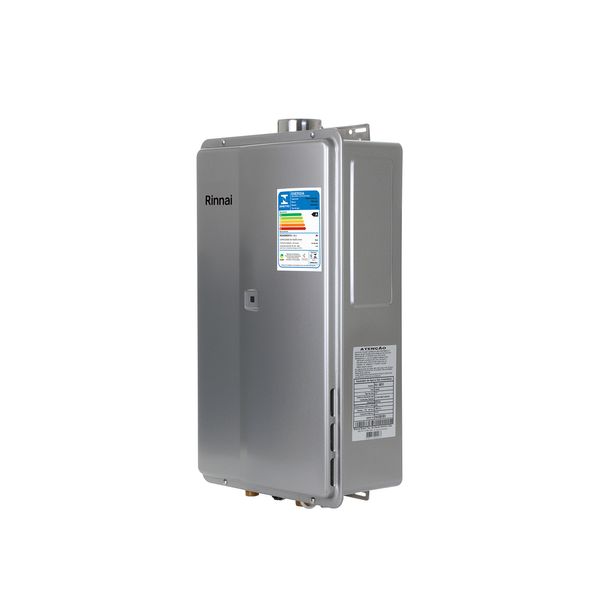 Aquecedor De Água A Gás Digital Reu-2802 Fec 35L Glp Prata Bivolt Rinnai