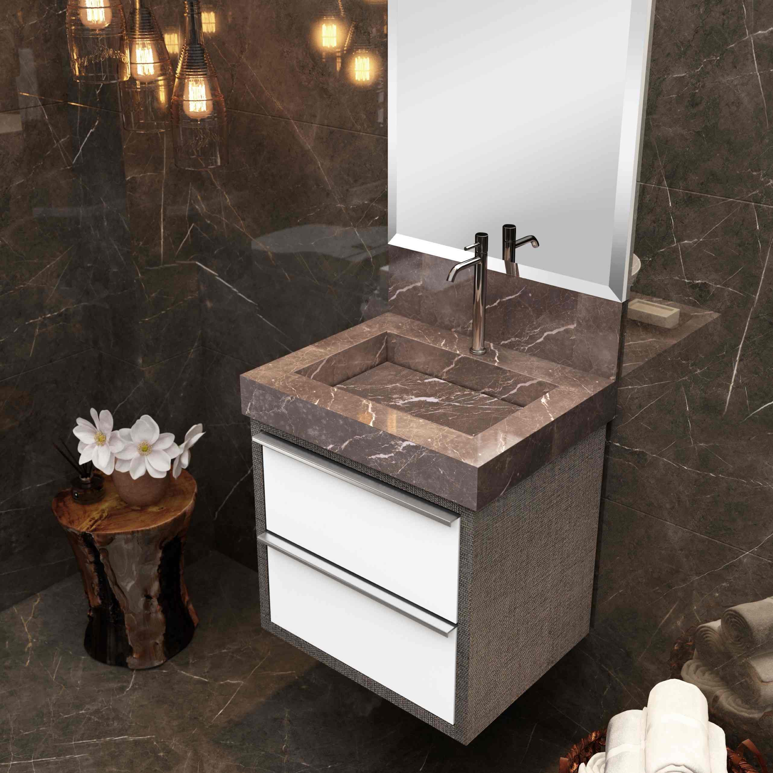 Como escolher cuba para banheiro em 4 passos simples 10 Toucador Sem Lavatorio Top 50cm Linho Bumi 1714171