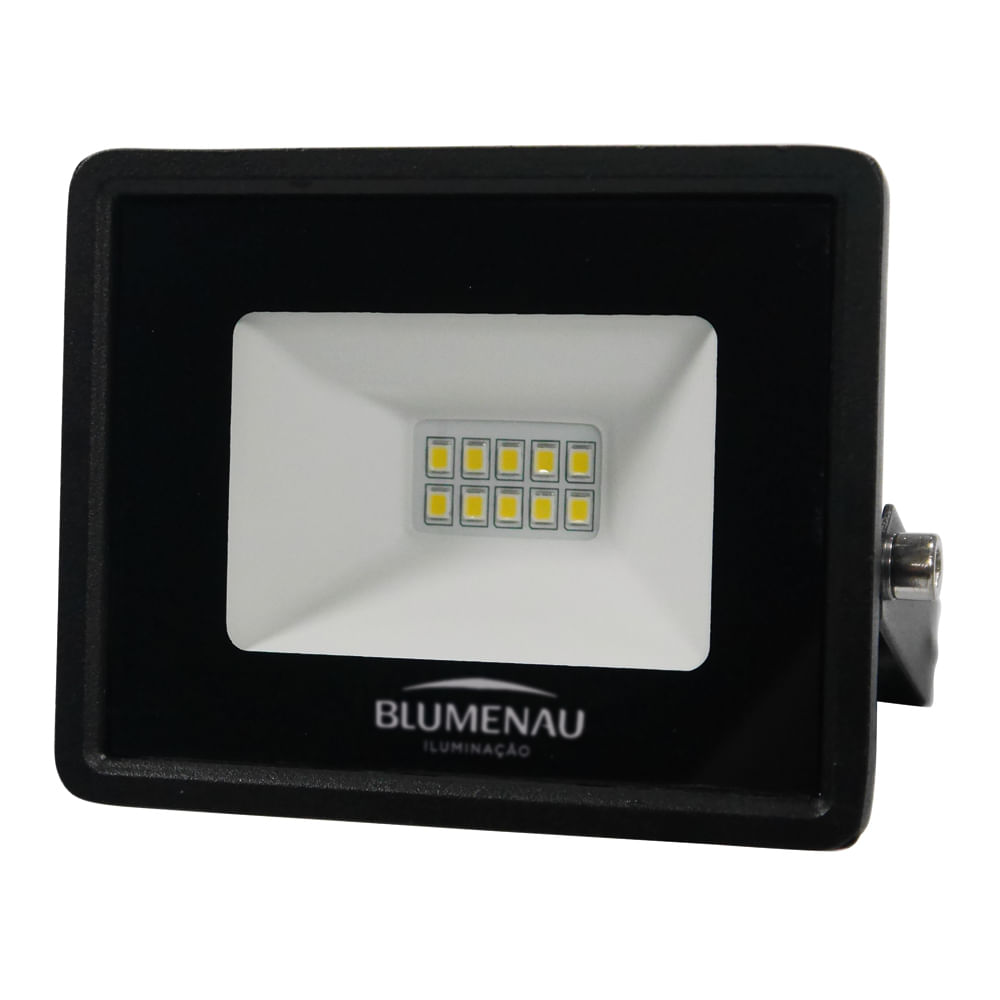 Acerte na iluminação: 4 dicas para escolher um refletor de LED 5 Refletor Tech Led Ip65 Aluminio 10W 6500K Bivolt Blumenau Iluminacao 2325470
