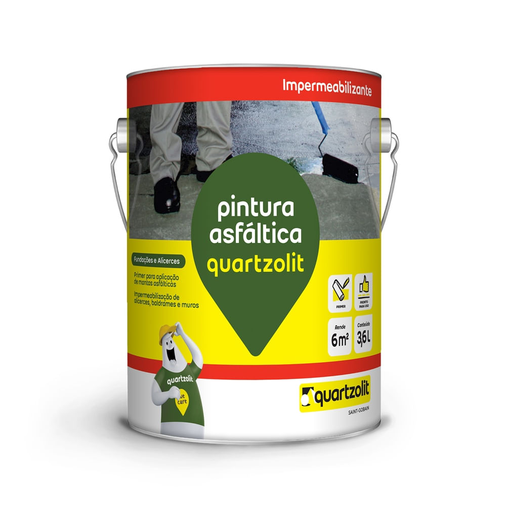Como escolher compressor para pintura: guia completo 5 PINTURA ASFALTICA 36L QUARTZOLIT 1481312