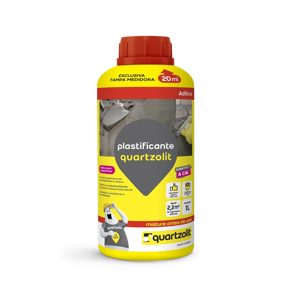 Dicas para proteger a casa de praia da maresia 23 Aditivo Quartzolit Plastificante 1L Branco 1481207