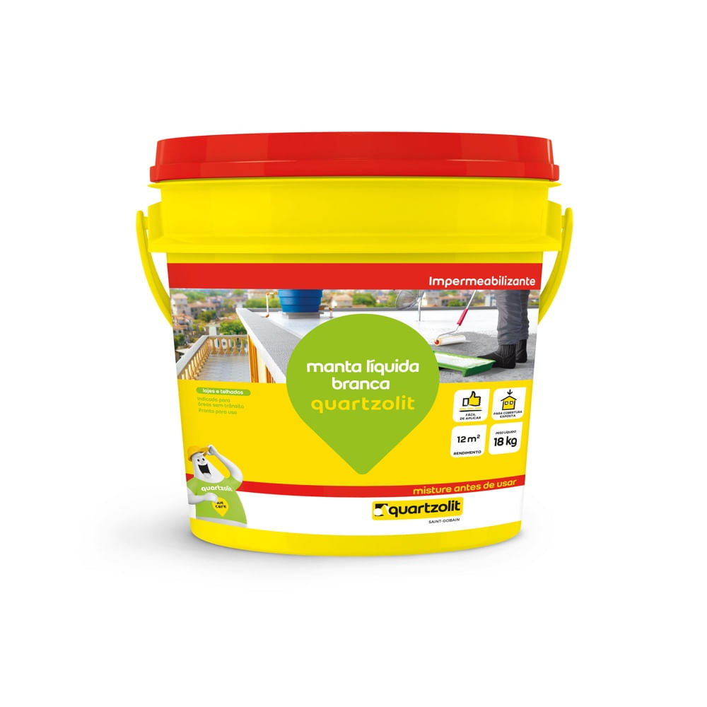 Como fazer planejamento de obra: veja 5 dicas fundamentais 2 Manta lquida 18kg branca Quartzolit 1212192