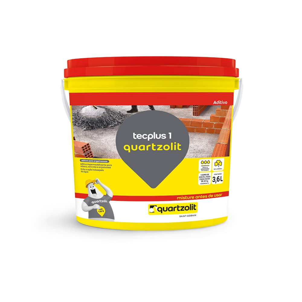 Como aplicar tela de impermeabilização e proteger a sua casa 5 Impermeabilizante Tecplus 36 litros Quartzolit 1212273