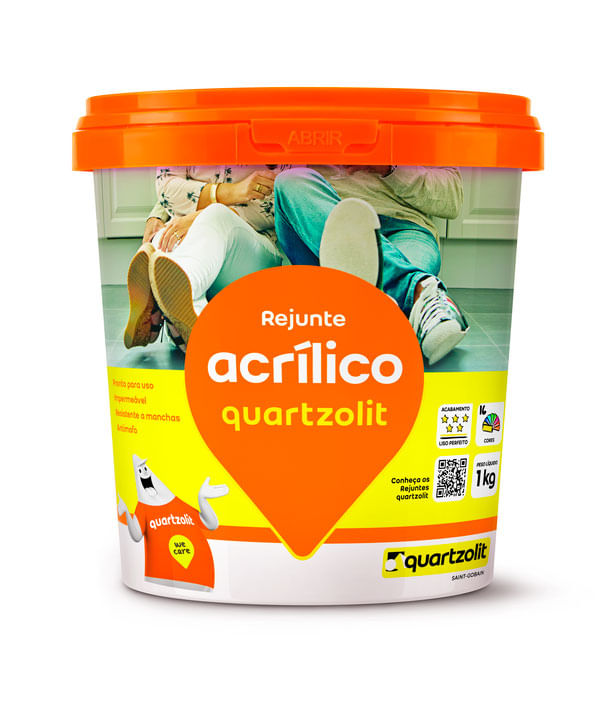 Passo a passo de como aplicar rejunte em piso 9 Rejunte Quartzolit Acrlico 1Kg Cinza Outono 1335103