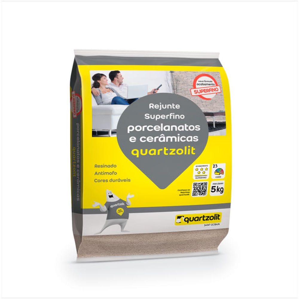 Passo a passo de como limpar o rejunte do seu azulejo 12 Rejunte Quartzolit Porcelanato 5Kg Cinza Outono 1199978