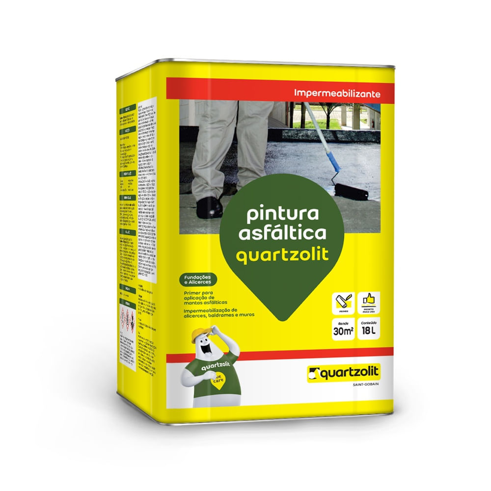 Como escolher compressor para pintura: guia completo 6 PINTURA ASFALTICA 18LITROS QUARTZOLIT 1481304