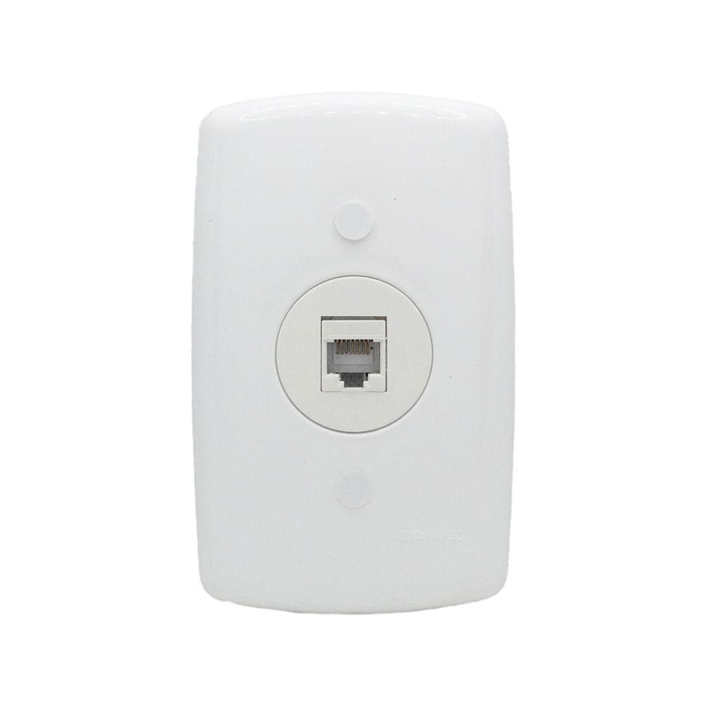 Tomada Rj45 Com Placa 4x2 Monaco Dicompel