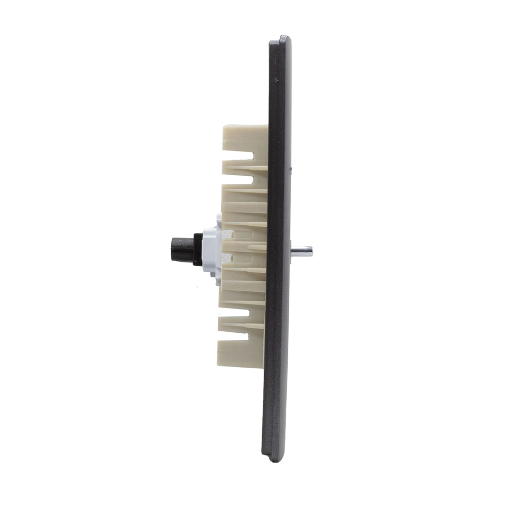 Conjunto 4X2 Interrupt Simples Horizontal Grafite Cromado Novara Dicompel
