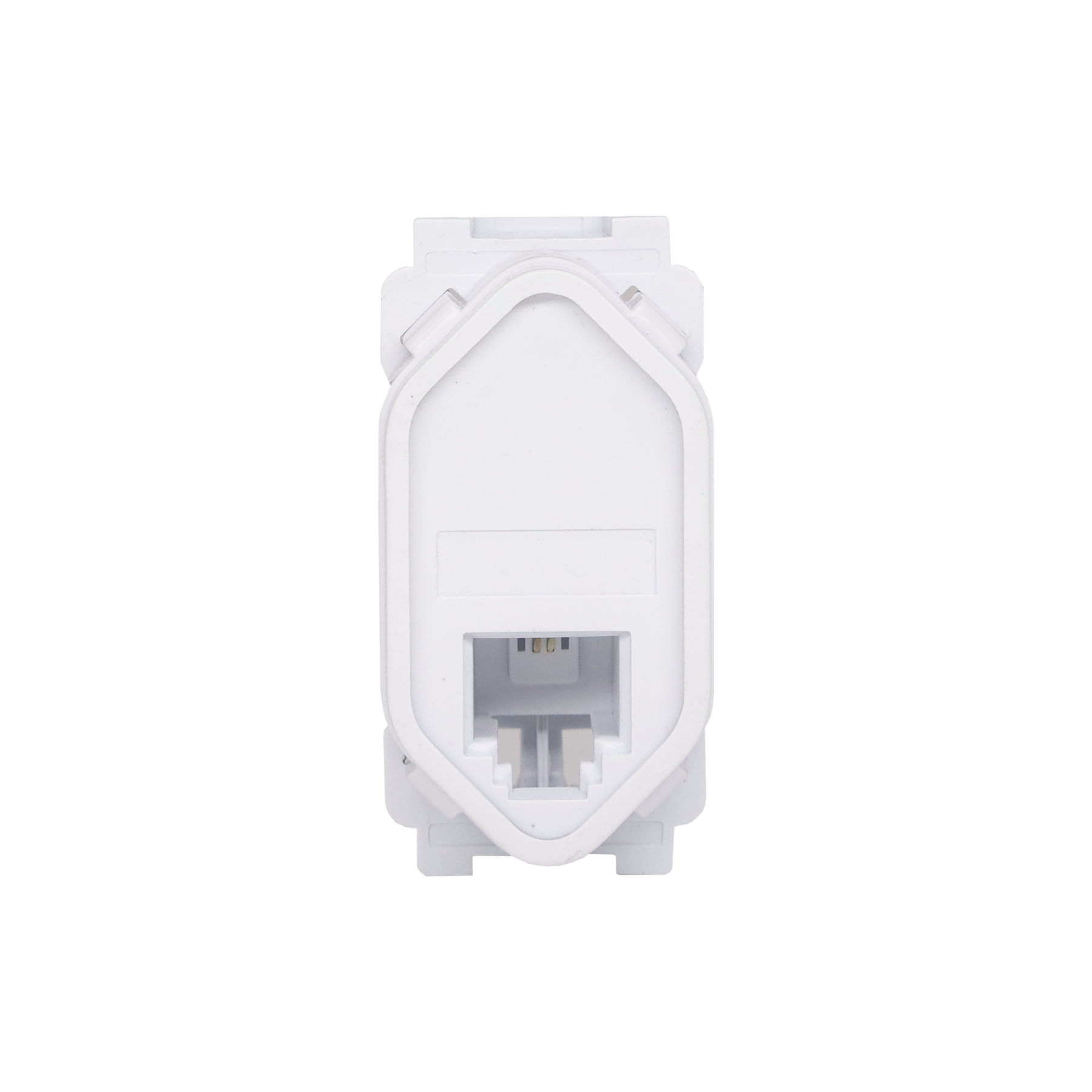 Modulo Tomada Rj11 2 Vias Branco Ravenna Dicompel