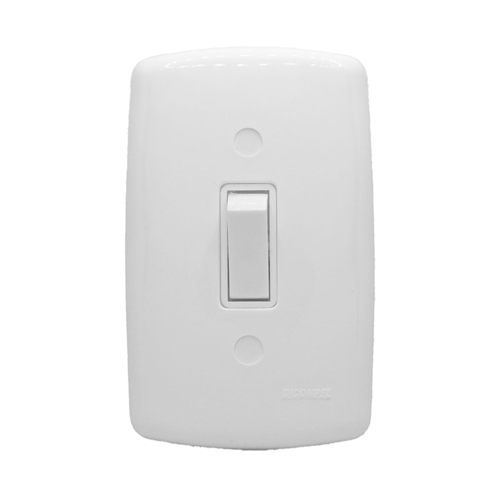 Interruptor Paralelo Vertical Com Placa 4x2 Monaco Dicompel
