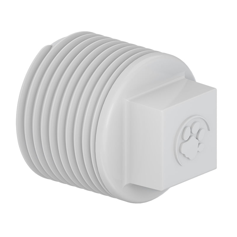 Plug Com Rosca 2" Branco Tigre