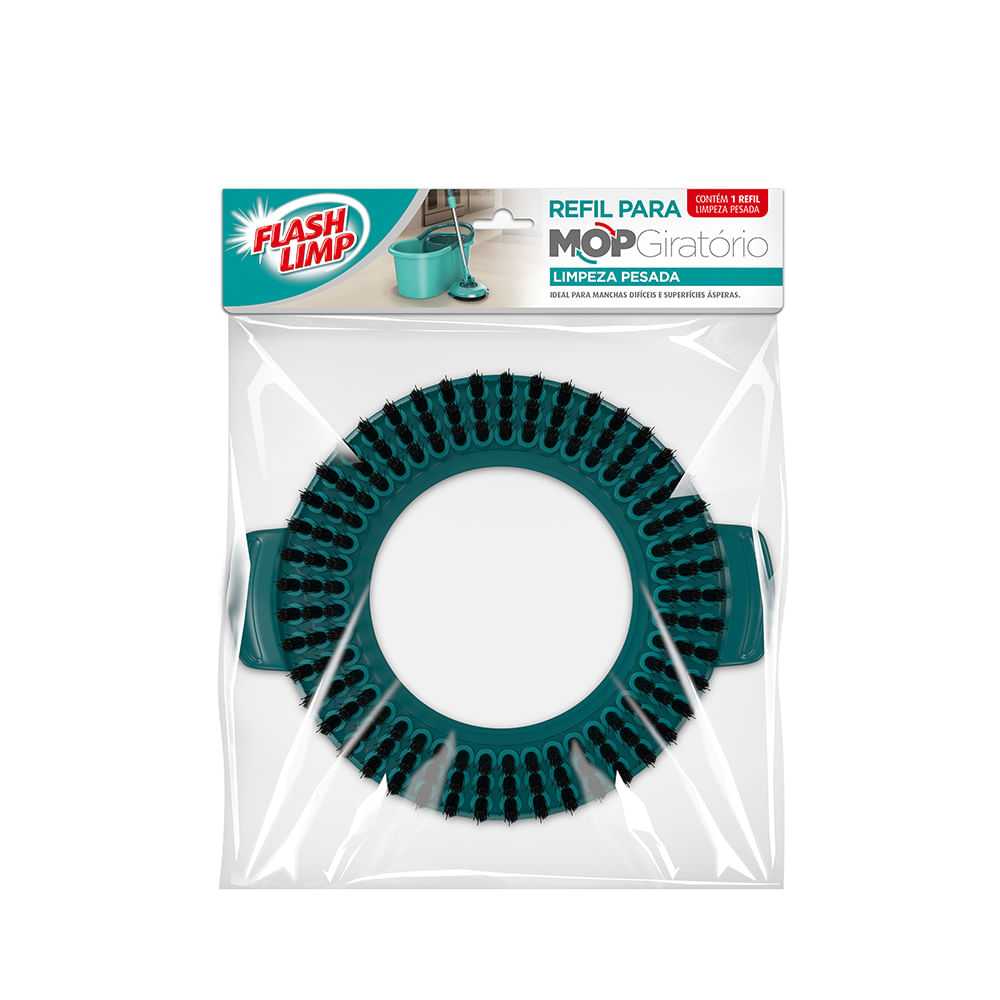 Refil Para Mop Giratório Fit Limpeza Pesada Flash Limp