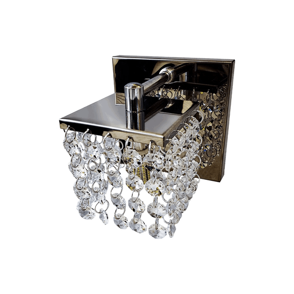 Arandela De Parede Cristal E Aço Inox G9 Luxhouse