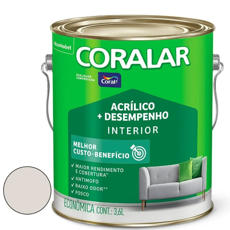 7 cores para pintar a parede externa da sua casa 26 Tinta Acrilica Economica Mais Desempenho Cor Branco Gelo Interior 3 6 Litros Coralar Coral 590584