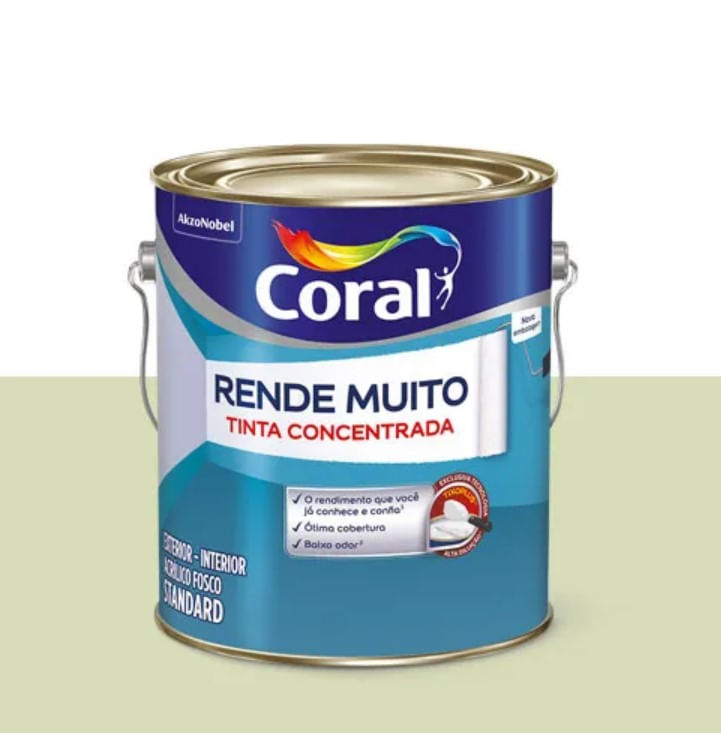 Silêncio de Inverno é a Cor do Ano 2023 da Coral 6 Tinta Acrilica Standard Concentrada Acabamento Fosco Rende Muito Capim Limao Interior E Exterior 3 2 Litros Coral 2412950