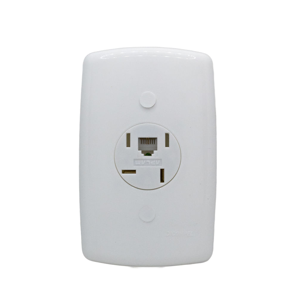 Tomada Telebras Rj 11 Com Placa 4x2 Monaco Dicompel