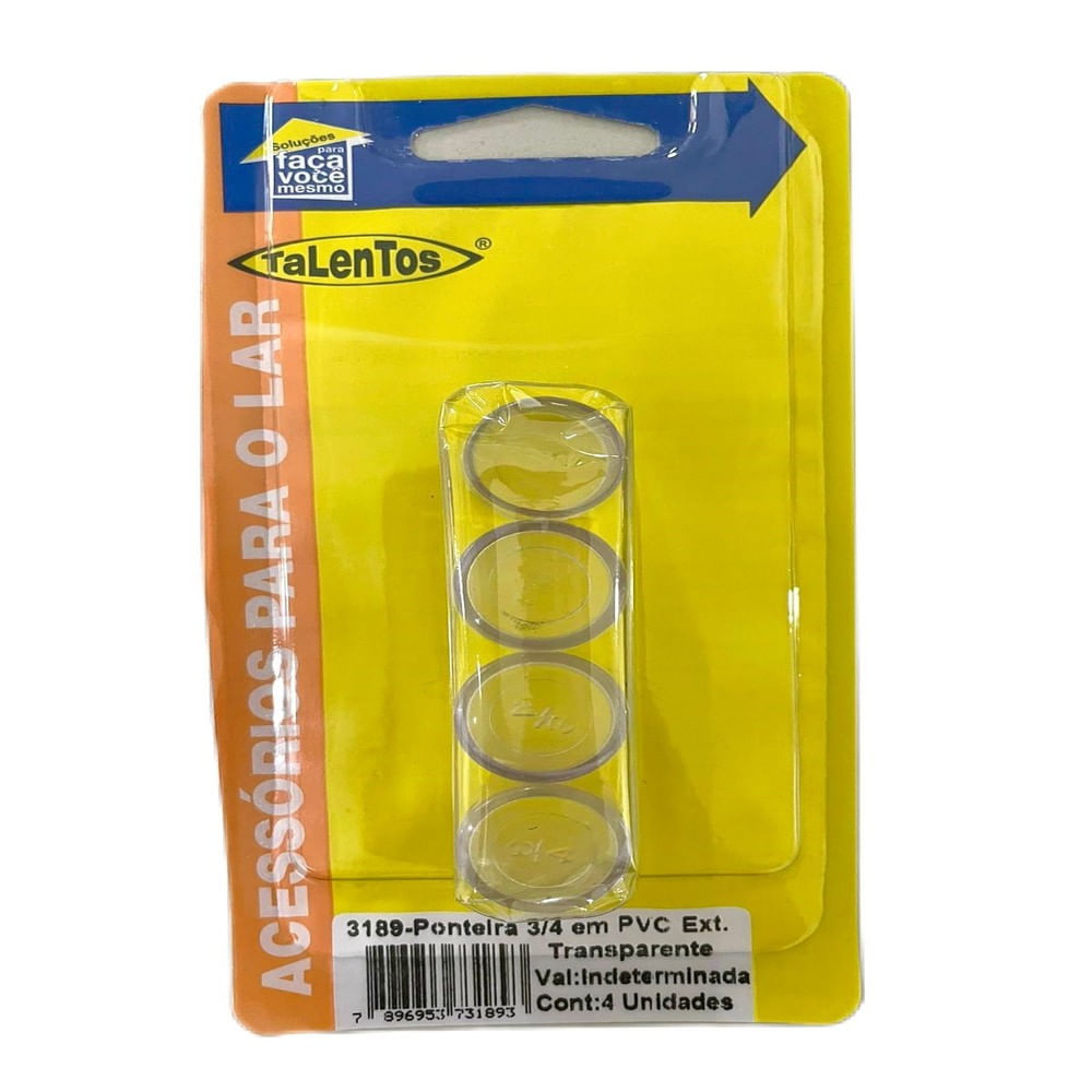 Ponteira Externa Pvc 3/4 Polegadas Tranparente Talentos