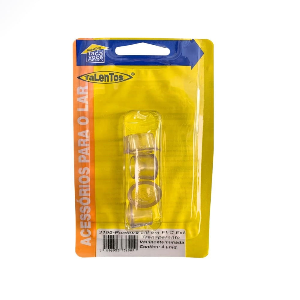 Ponteira Externa Pvc 5/8 Polegadas Transparente Talentos