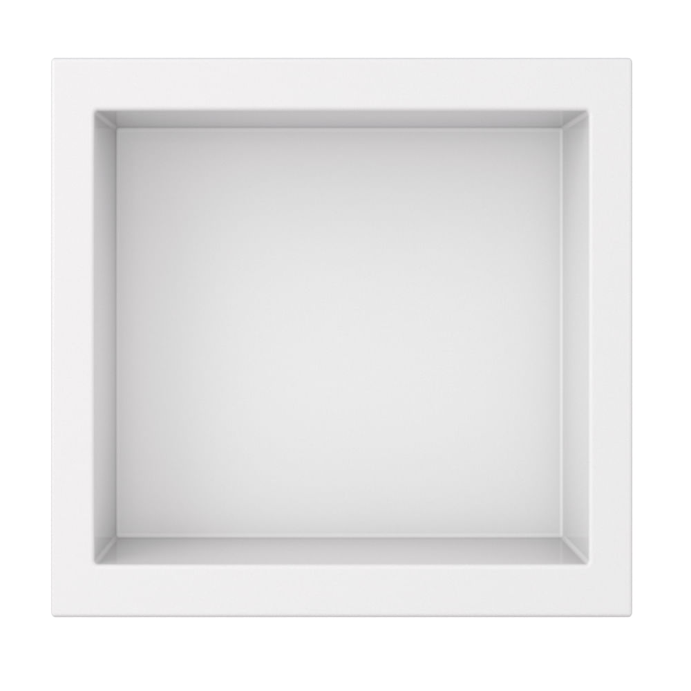 Nicho para banheiro: praticidade e elegância em um só móvel 5 Nicho Banheiro Multi 40X30X10 Branco Liso Cozimax 2557029 1
