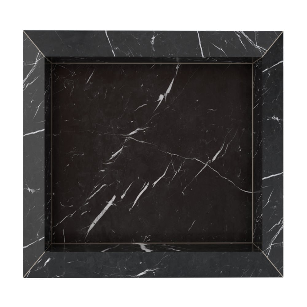 Nicho Banheiro Diamante 40X30X10 Porcelanato Preto Cozimax 2556677 1