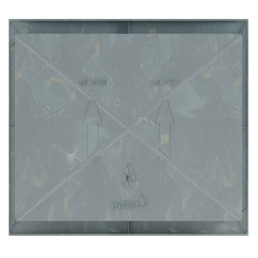 Nicho Banheiro Injetado Max 60X27X9 5 Cinza Mescla Cozimax 2556693 1