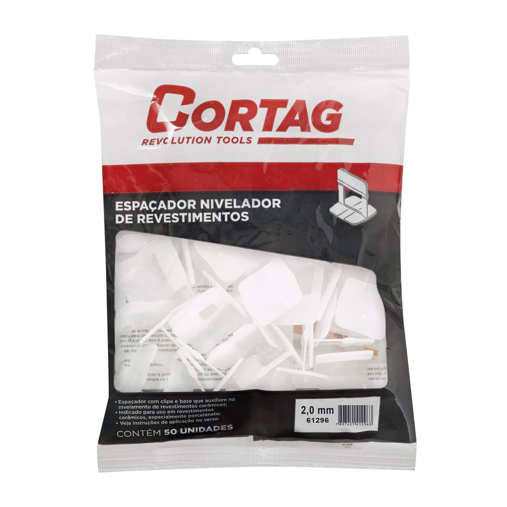 Espacador Nivelador 2 0 mm Pacote Com 50un Cortag 1605429 1