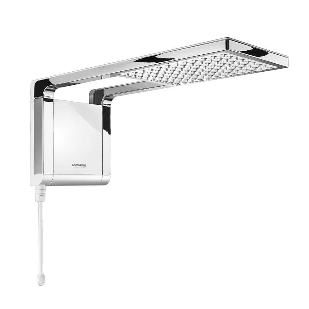 Conheça a linha de chuveiros Acqua Ultra, da Lorenzetti 9 Ducha Eletronica Acqua Storm Branca Com Cromada 55000w 1270v Lorenzetti 1417851 1