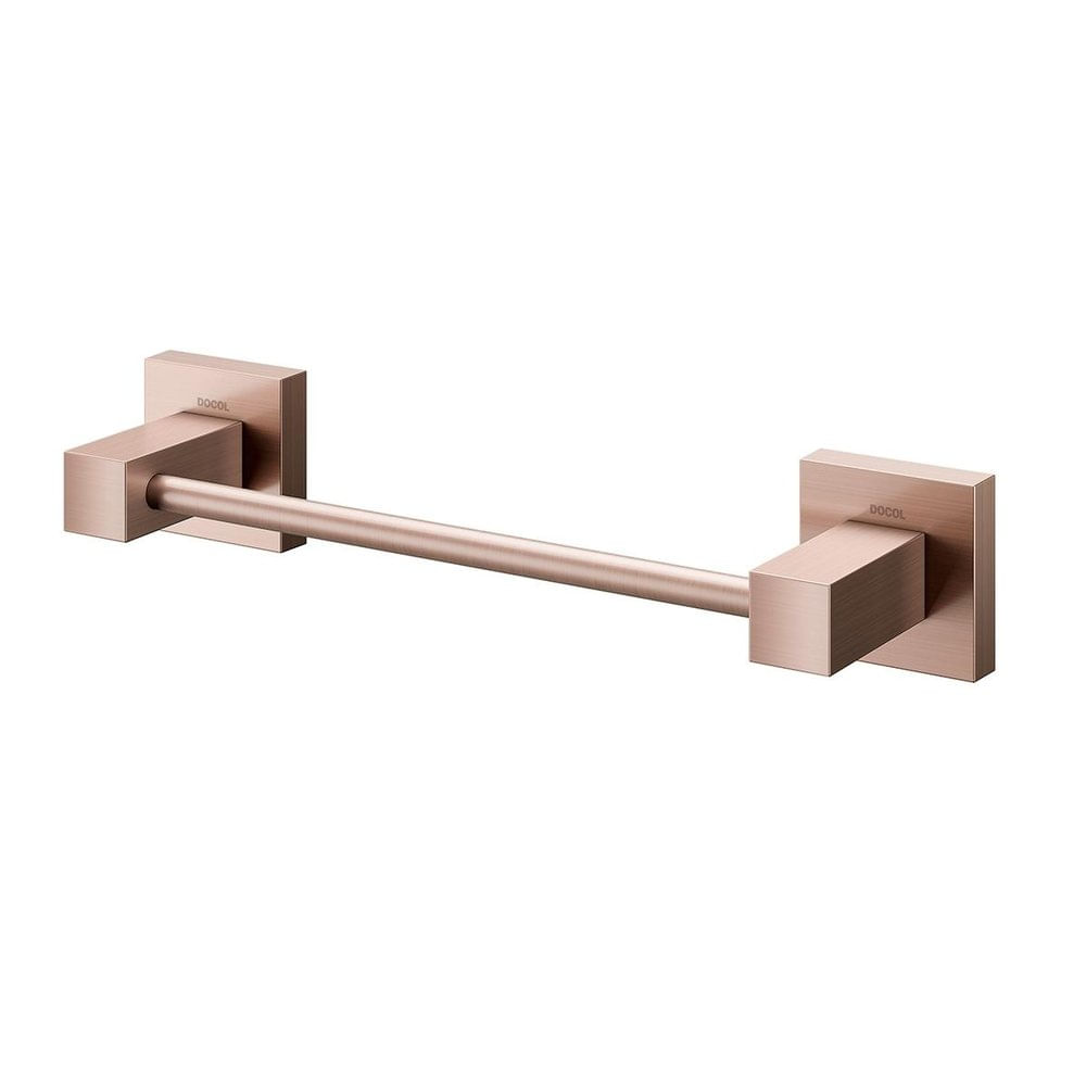 Porta Toalhas Rosto Square Cobre Escovado Docol