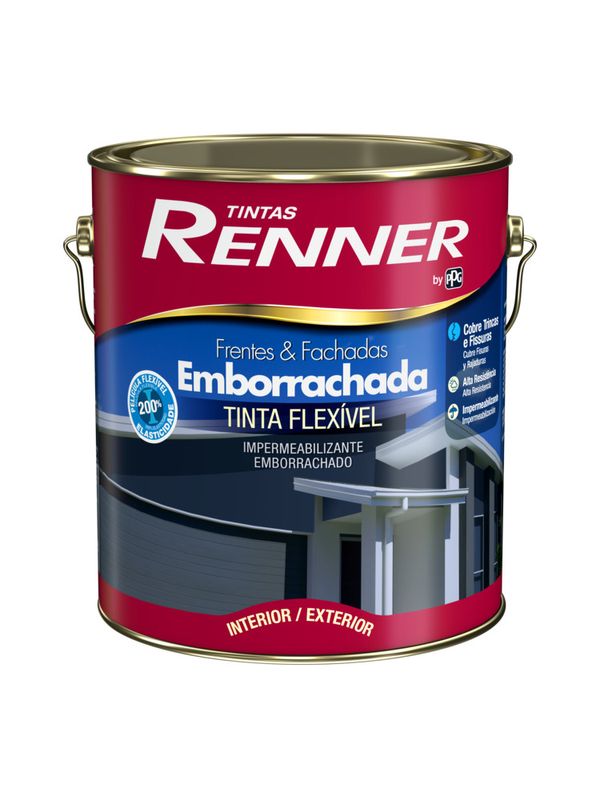 Tinta Frentes e Fachadas Emborrachada Fosco 3,2L Base Pastel Renner
