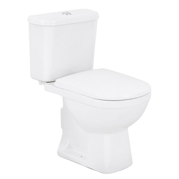 Combo Flox Bacia Com Caixa Acoplada 55Kt44 Branco Fiori Kit Vaso Sanitário com Caixa acoplada 3/6L Saída Vertical Flox Fiori
