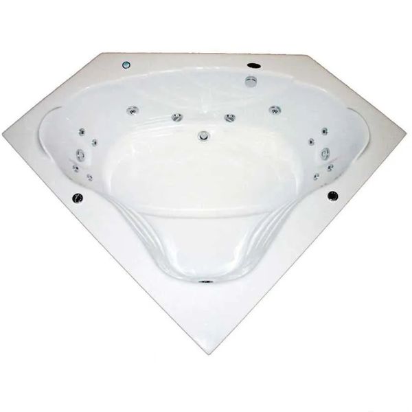 Banheira com Hidromassagem Ouro Fino Kanthocril II Premium 155x45cm Branca