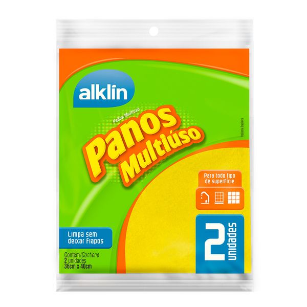 Kit Pano Multiuso Com 2 Unidades Alklin