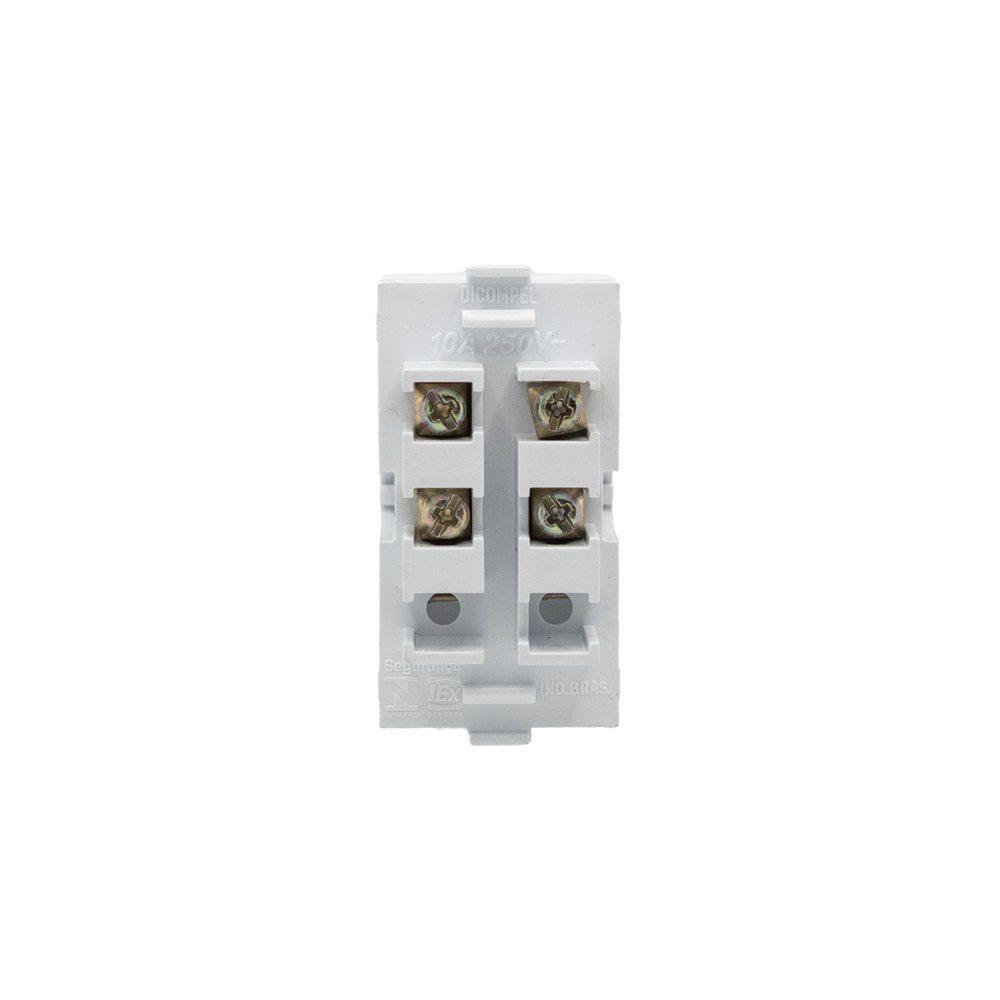 Foto 3 de Modulo 1 Interrupor Bipolar Simples Branco Rivez Dicompel