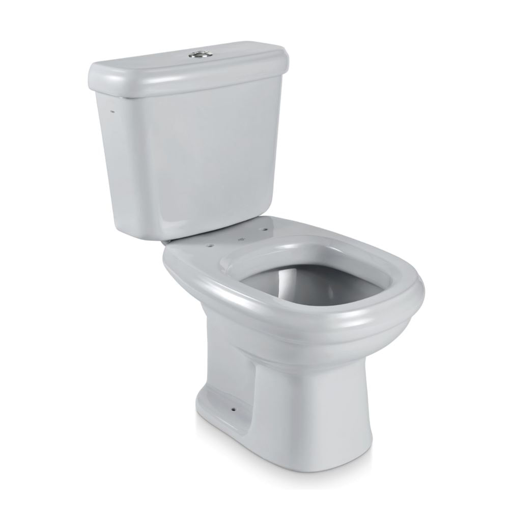 Kit Vaso Sanitário com Caixa Acoplada Acessórios Para Instalação Cinza Claro Sabatini Icasa Kit Acoplado Bacia Com Caixa E Acessórios Para Instalação Cinza Claro Sabatini Icasa