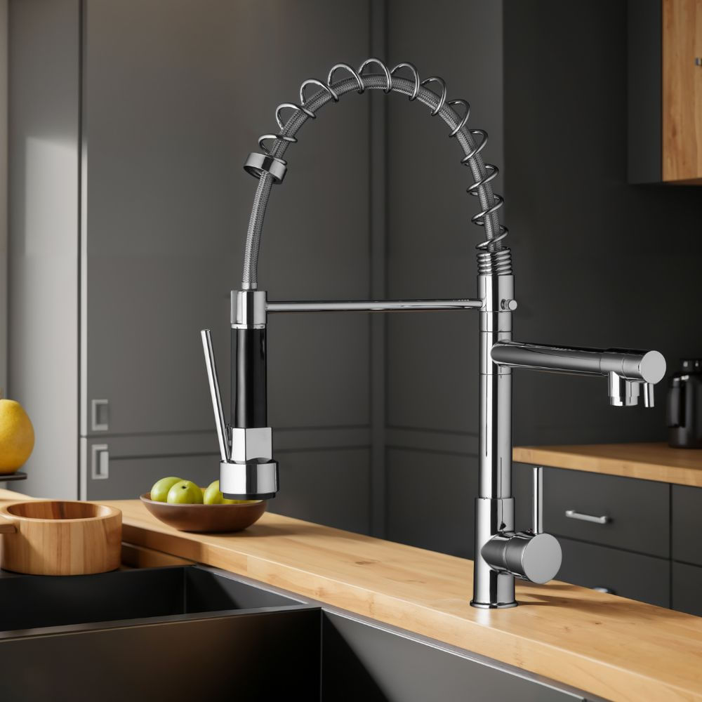 Cozinha americana: integração e modernidade em um só ambiente 3 Monocomando Para Cozinha Gourmet Cromado Alterna 2563320 4