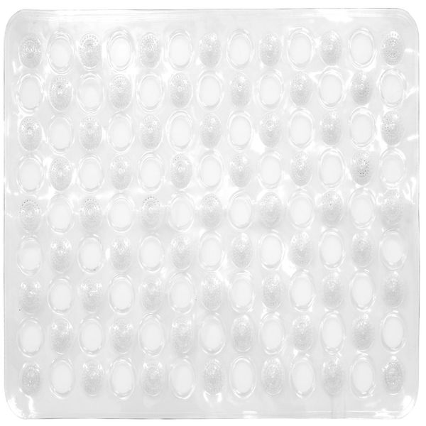 Tapete Para Box De Banheiro Modelo Aqua-Spa. Formato Retangular. Tamanho 48X31Cm Incolortransparente