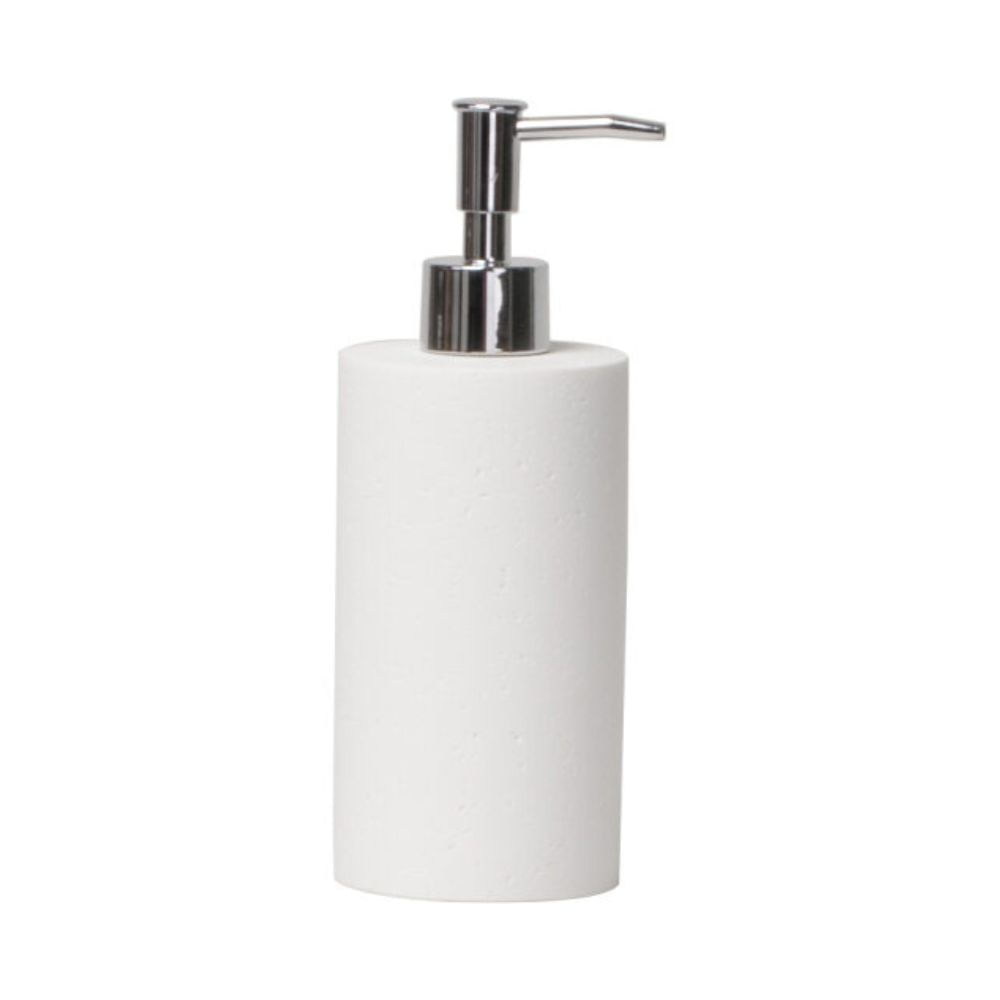 Porta Sabonete Líquido Branco Cimento Sense Coisas e Coisinhas