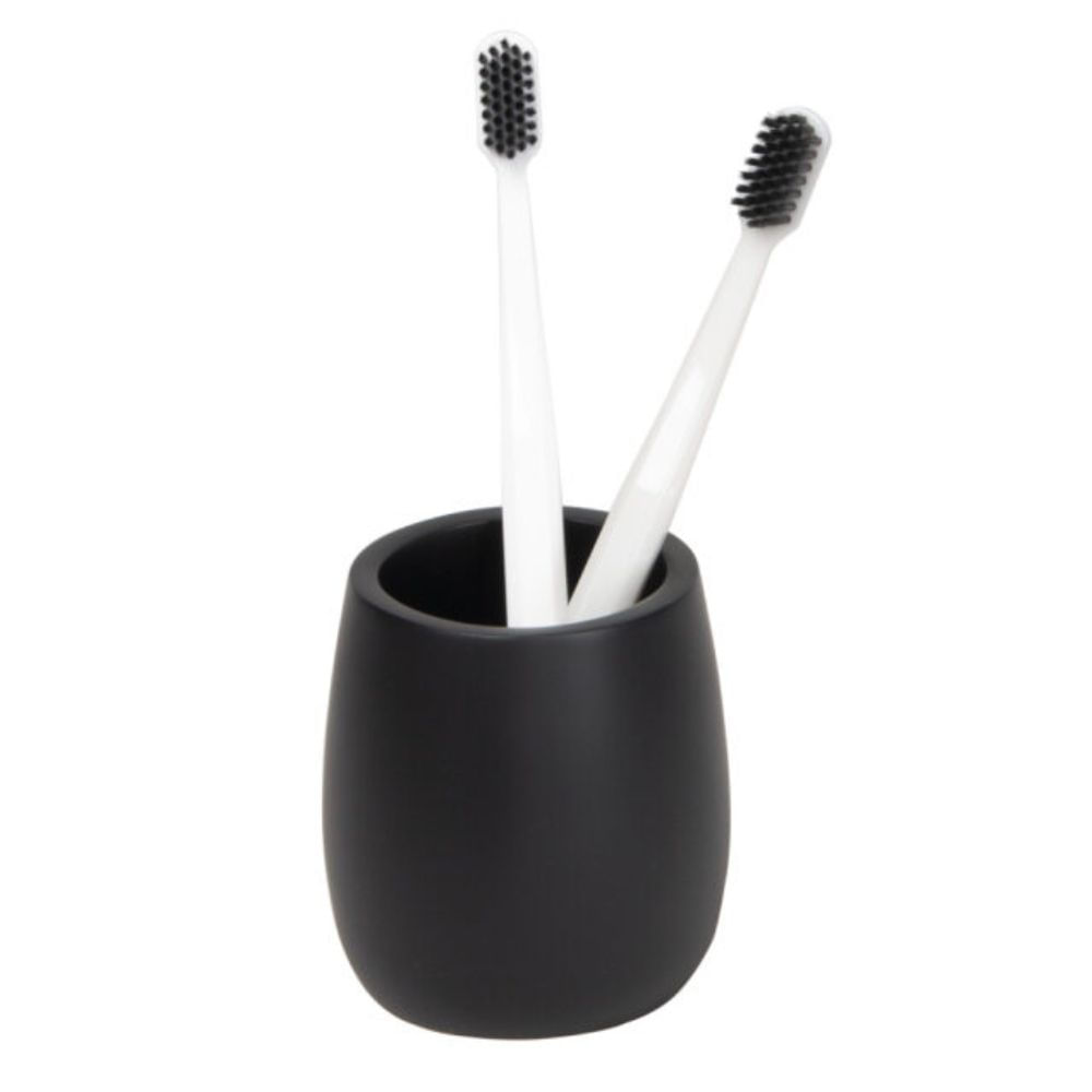 Porta Escova de Dentes Preto Organic Curvy Coisas e Coisinhas