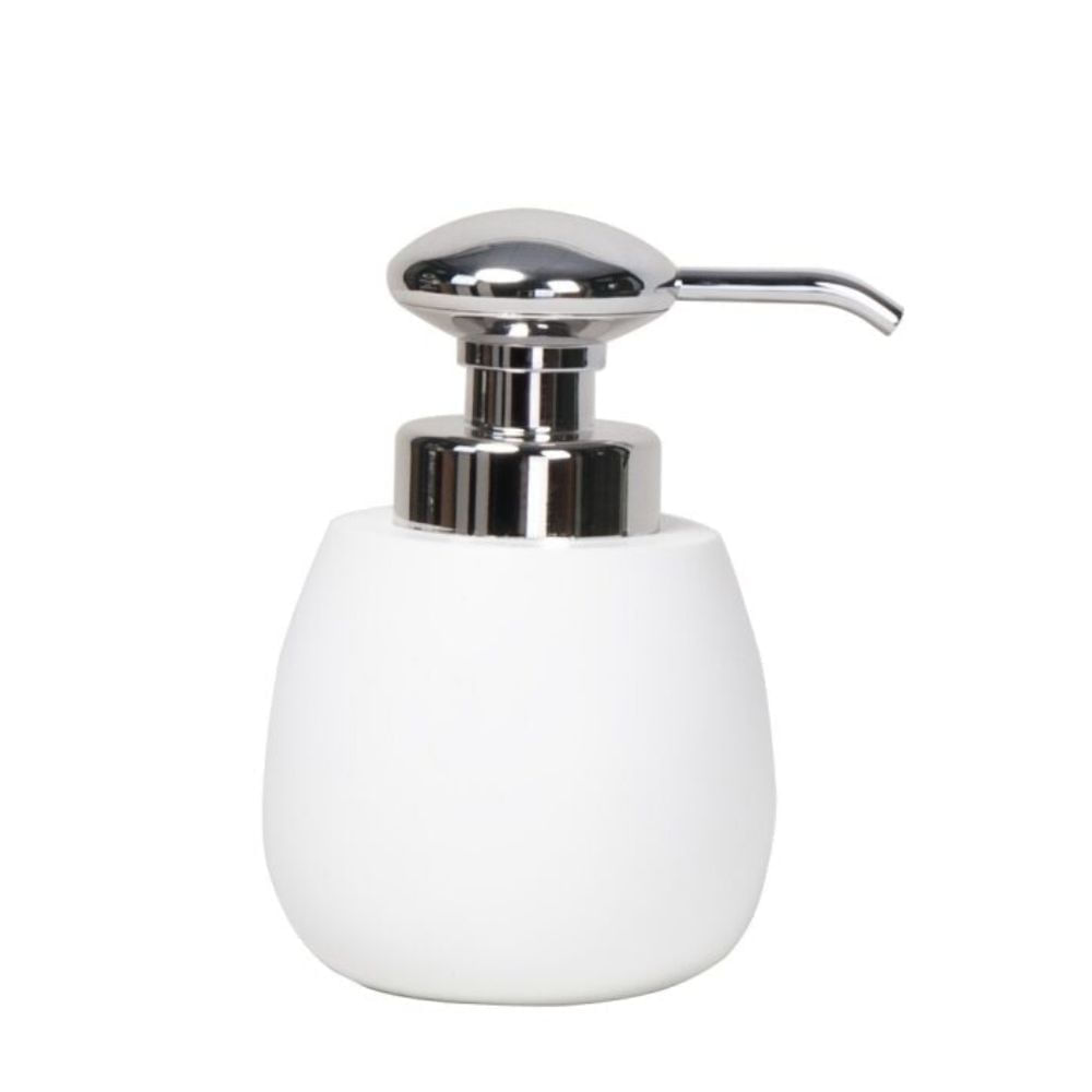 Porta Sabonete Líquido Branco Organic Curvy Coisas e Coisinhas