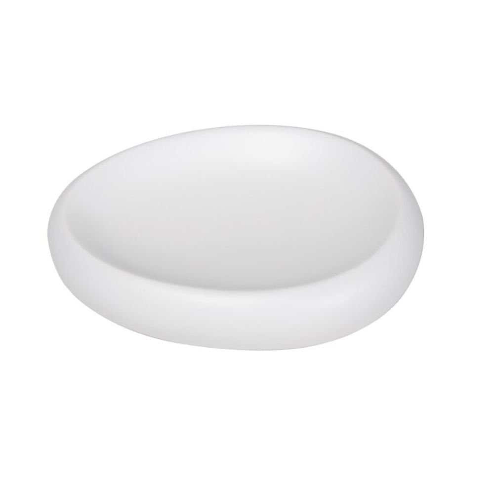 Saboneteira para Bancada de Banheiro Branca Organic Curvy Coisas e Coisinhas