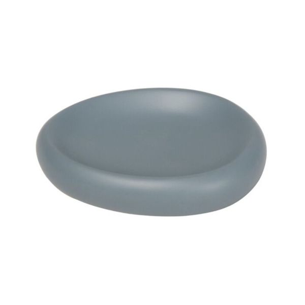 Saboneteira para Bancada de Banheiro Cinza Organic Curvy Coisas e Coisinhas