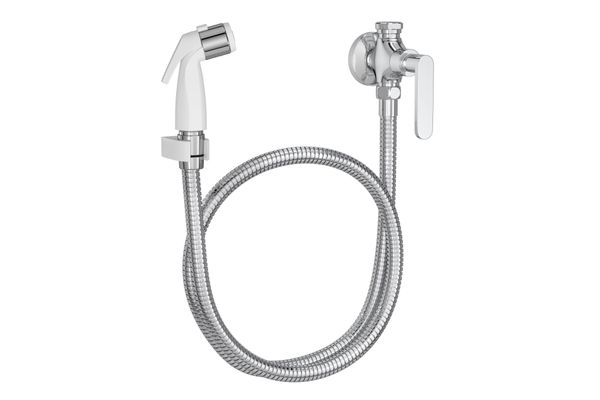Ducha Higiênica Com Registro E Derivação Cromado Flex Plus