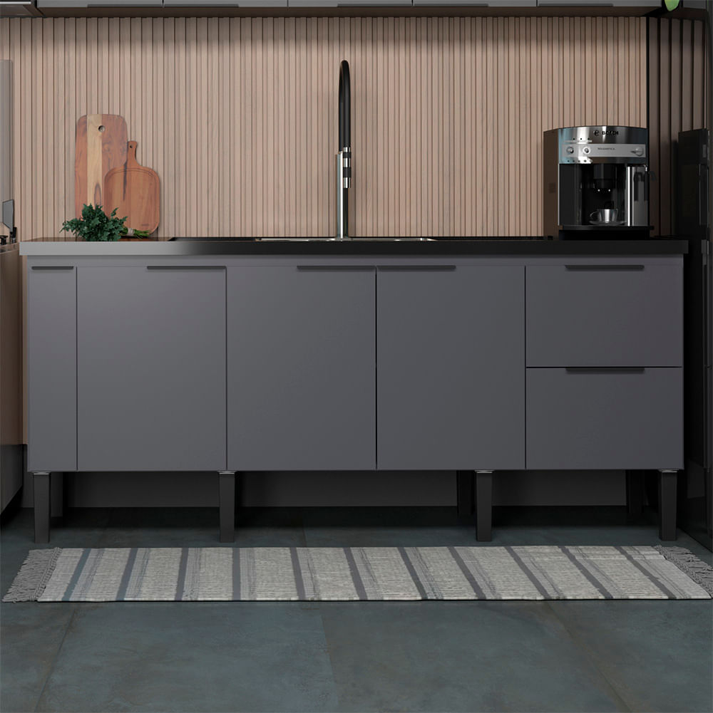 Saiba como escolher o modelo ideal de geladeira 7 Gabinete de Cozinha Cisne 1941mm Cinza Cozimax 2329980