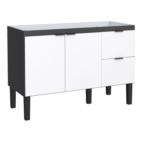 Gabinete Cozinha Colibri 114cm Preto e Branco Cozimax