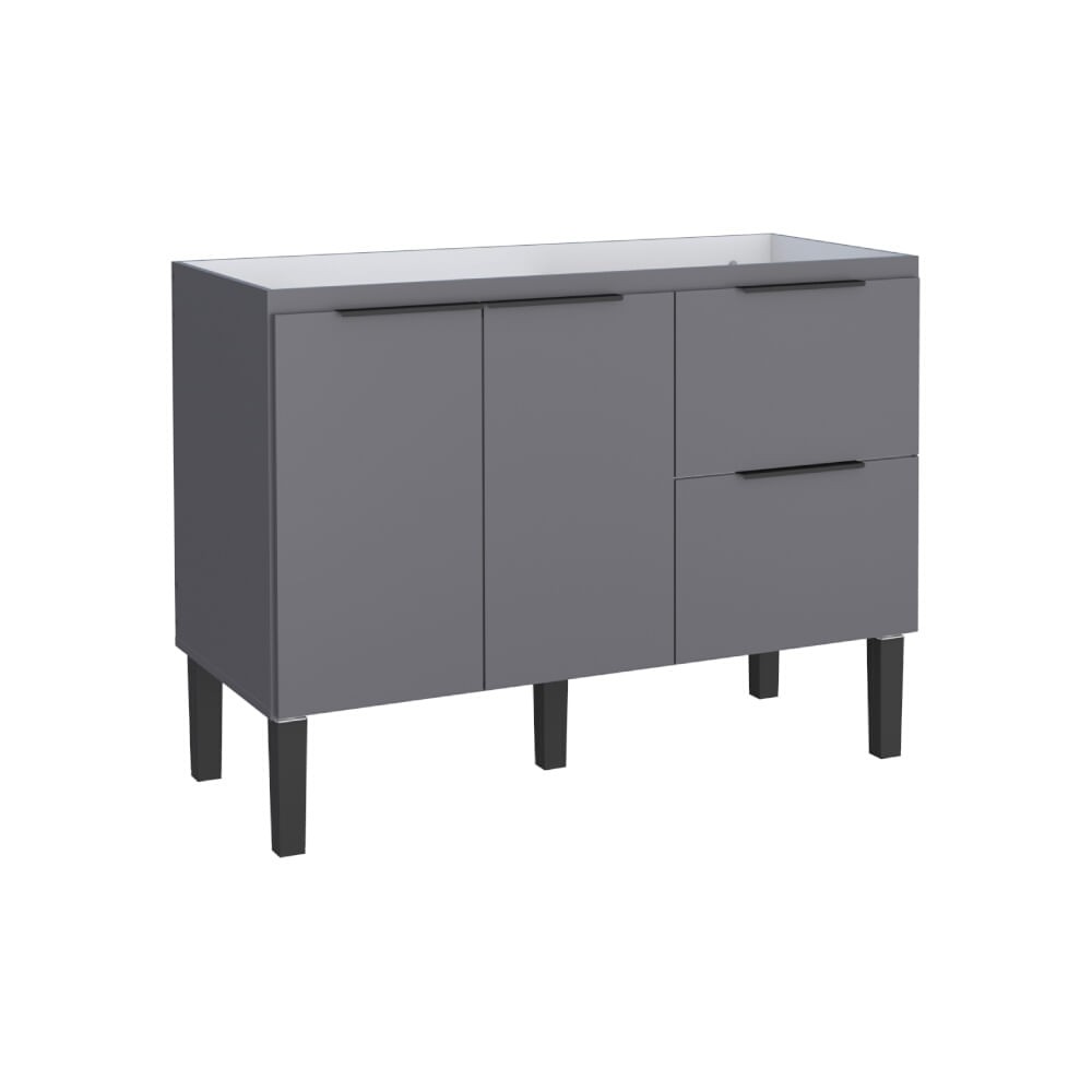 5 dicas para ter ainda mais espaço com os móveis de cozinha planejados 12 Gabinete de Cozinha Cisne 1141mm Cinza Cozimax 2329921