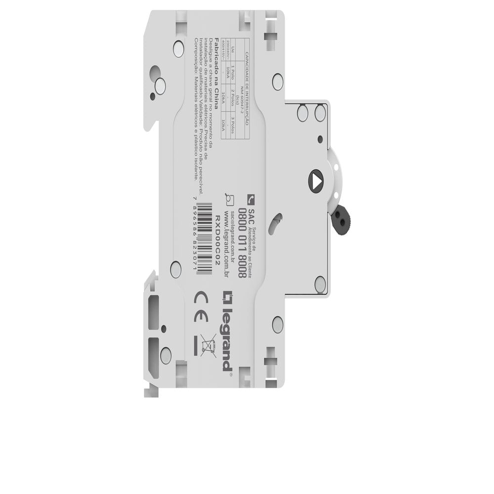 Minidisjuntor Rx2 100A Bipolar 10Ka Curva C Legrand